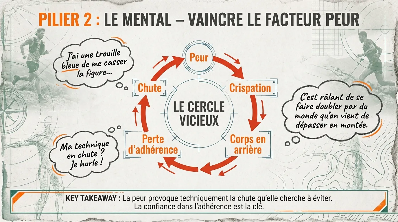 Le cercle vicieux de la peur en descente