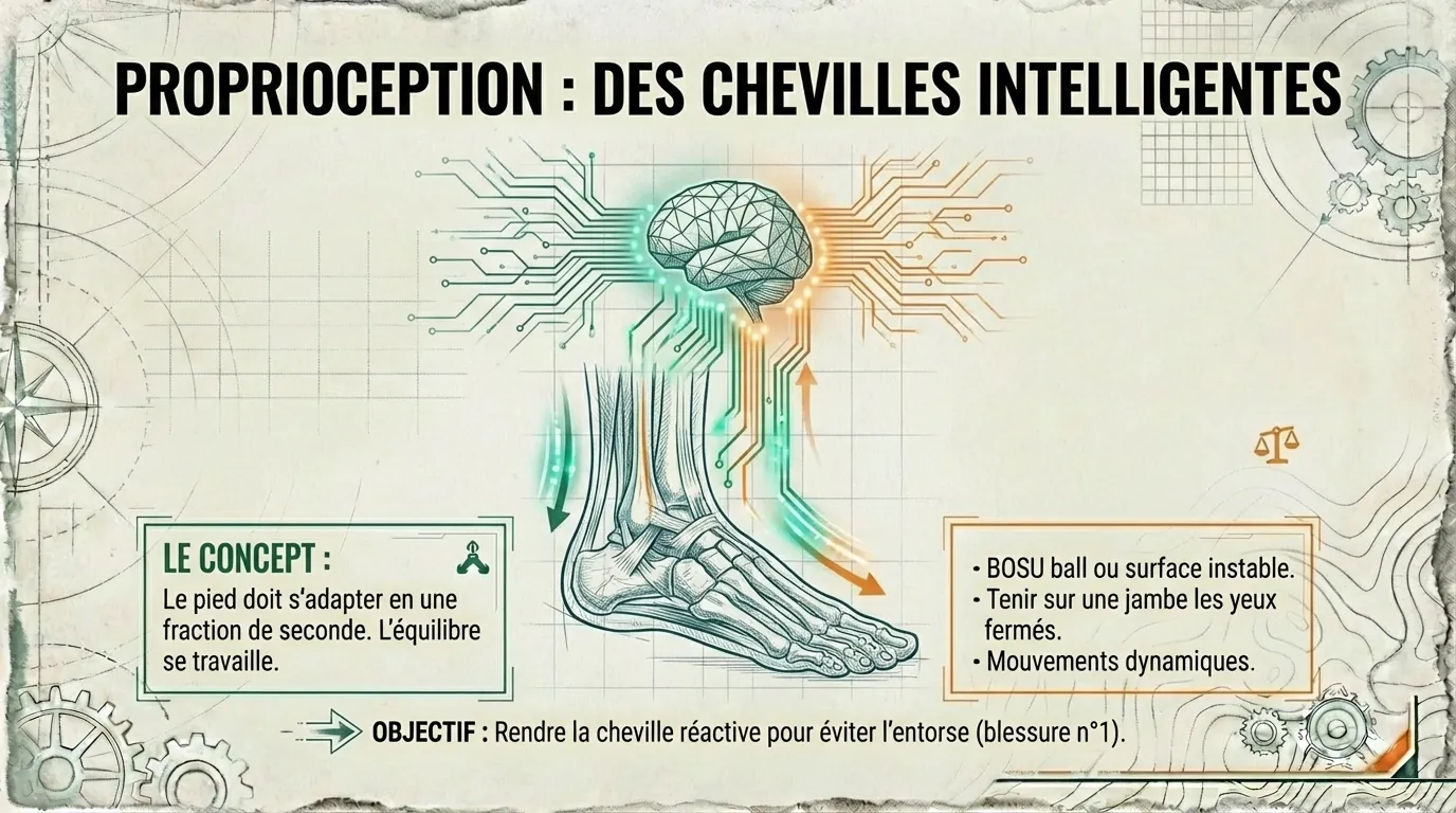 La proprioception de la cheville